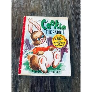 Vintage 1952 Cookie The Rabbit Bonnie Book Jack-In-The-Book Samuel Lowe Pop-Up